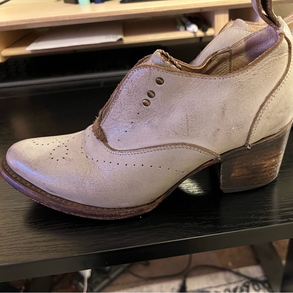 Elegant Cream Ankle Boots